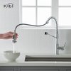 Kibi Lodi Single Handle Pull Down Kitchen Sink Faucet KKF2004CH